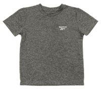 Šedé melírované sportovní tričko s logem Reebok