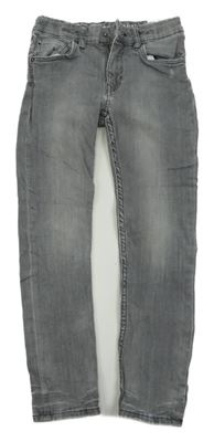 Šedé skinny fit rifle s prošoupáním H&M