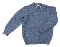 Modro-černo-bílý vzorovaný svetr John Lewis