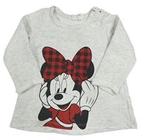 Světlešedá melírovaná dlouhá mikina s Minnie H&M
