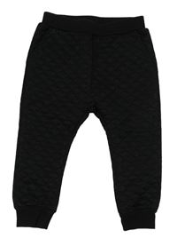 Černé třpytivé prošívané silnější turecké tepláky Petit