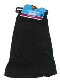 Nové - černé slim leg slavnostní kalhoty s puky George