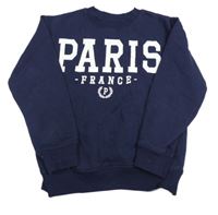 Tmavomodrá mikina s nápisem H&M