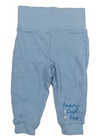 Světlemodré tepláky s nápisy lupilu