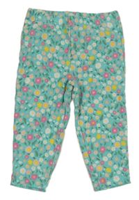 Světletyrkysové tepláky s kytičkami carter's