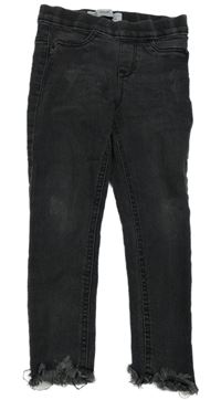 Tmavošedé riflové džegíny ošoupaného vzhledu Denim Co.