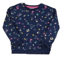 Tmavomodro-barevná vzorovaná mikina M&S