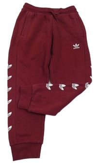 Vínové tepláky Adidas