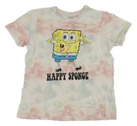 Barevné batikované tričko se SpongeBobem PRIMARK