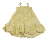 Žluté letní šaty s kytičkami PRIMARK