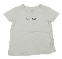 Bílé tričko s nápisem F&F