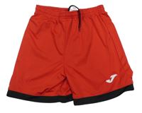 Červeno-černé sportovní kraťasy s logem JOMA