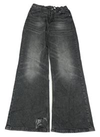 Tmavošedé baggy waist low rifle H&M