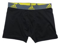 Černo-tmavošedé boxerky s logy Adidas