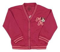 Tmavorůžová propínací mikina s Minnie Disney + C&A