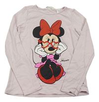 Světlerůžové triko s Minnie H&M