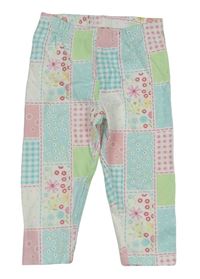 Barevné patchwork capri legíny Topolino