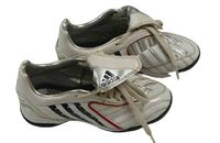 Bílo-červeno-černé sportovní boty Adidas vel. 31