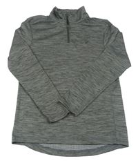 Tmavošedá melírovaná sportovní mikina zn. Primark