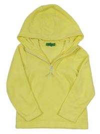 Žlutá fleecová funkční mikina s kapucí Mountain Warehouse