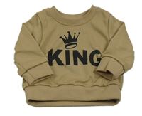 Hnědá mikina s korunkou