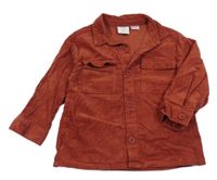 Vínová manšestrová košile Zara