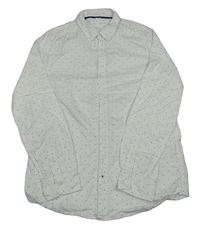 Bílá vzorovaná košile Zara