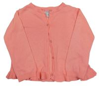 Neonově růžový propínací svetr Primark