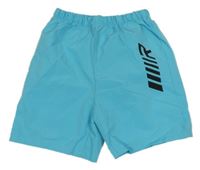 Azurové šusťákové kraťasy s písmenem Shein