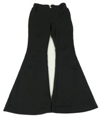 Černé flare legíny s perlami Shein