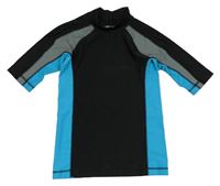 Černo-azurovo-šedé UV tričko Cherokee