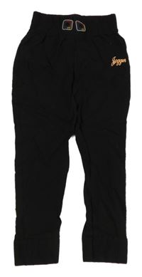 Černé jogger cuff kalhoty