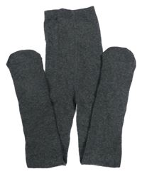 Antracitové melírované punčocháče Primark