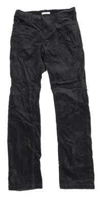 Antracitové manšestrové skinny kalhoty Cool Club