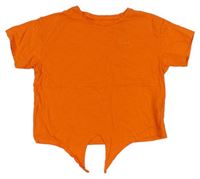 Oranžové crop tričko H&M