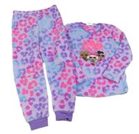Fialovo-růžové vzorované plyšové pyžamo s L.O.L. Primark
