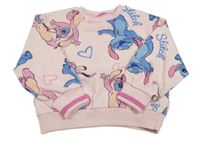 Světlerůžová mikina se Stitchem Primark