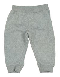 Šedo-modré melírované tepláky H&M