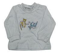 Bílé triko s leopardy 