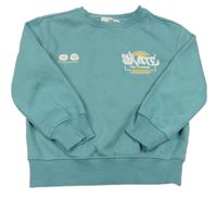 Zelená mikina s nápisem C&A