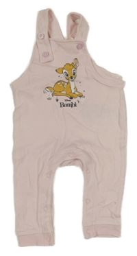 Světlerůžové laclové tepláky s Bambim Disney