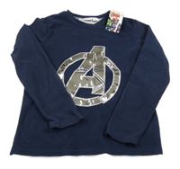 Nové - tmavomodrá lehká fleecová mikina - Avangers Primark