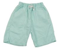 Světlemodré vzorované lehké kraťasy 