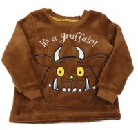 Hnědá plyšová mikina s Gruffalem George