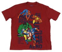 Vínové tričko se superhrdiny Marvel