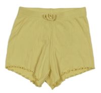 Žluté žebrované kraťasy Primark