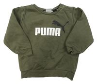 Khaki mikina s logem PUMA