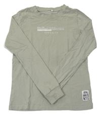 Khaki triko s nápisem name it.