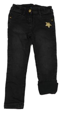 Tmavošedé podšité skinny rifle s hvězdou C&A