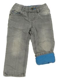 Světlešedé zateplené rifle Lupilu